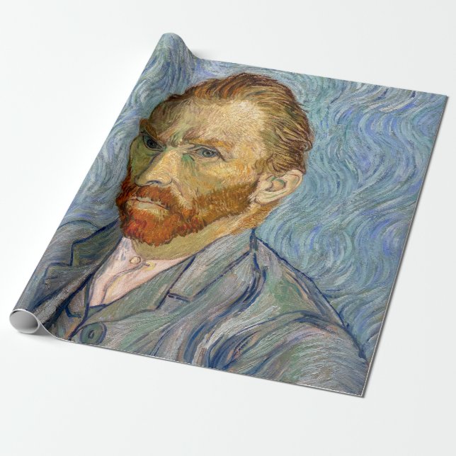 Papel De Presente Vincent Van Gogh - Autorretrato (Desenrolado)