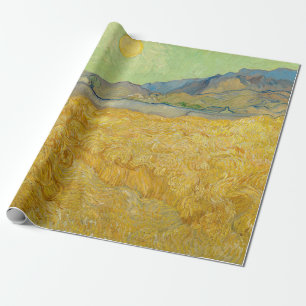 Papel De Presente Vincent van Gogh - Campo de Trigo com Ceifador