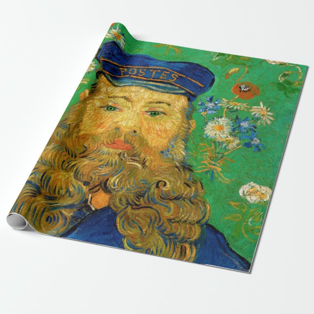 Papel De Presente Vincent Van Gogh - Carteiro Joseph Roulin (Desenrolado)