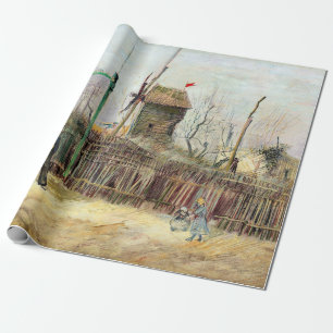 Papel De Presente Vincent van Gogh - Cena de Rua em Montmartre