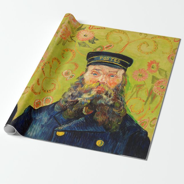 Papel De Presente Vincent Van Gogh O Carteiro Joseph Roulin (Desenrolado)