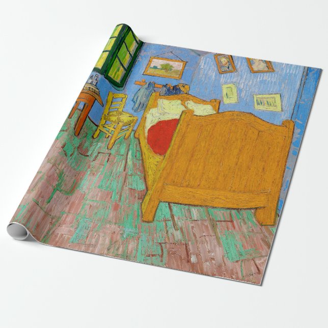 Papel De Presente Vincent Van Gogh O Quarto em Arles (Desenrolado)