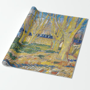 Papel De Presente Vincent van Gogh - O Trem Azul