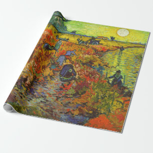 Papel De Presente Vincent van Gogh - O Vinhedo Vermelho