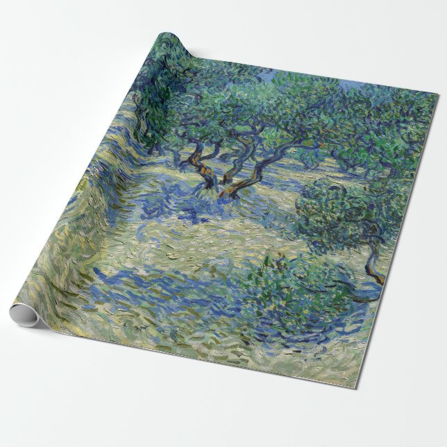 Papel De Presente Vincent van Gogh - Olive Orchard (Desenrolado)