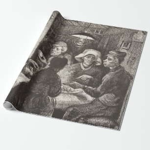 Papel De Presente Vincent Van Gogh Os Comedores de Batata litografia