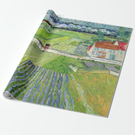 Papel De Presente Vincent van Gogh - Paisagem com Carruagem e comboi