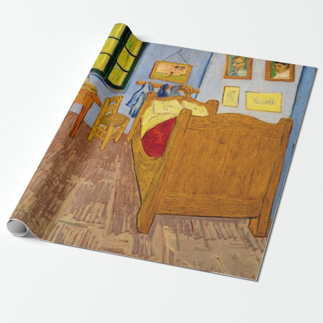 Papel De Presente Vincent van Gogh - Quarto de Vincent em Arles (Desenrolado)