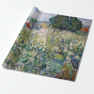 Papel De Presente Vincent van Gogh - Senhorita Gachet em seu Jardim