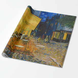 Papel De Presente Vincent van Gogh - Terraço do Café à Noite