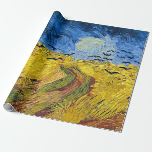 Papel De Presente Vincent van Gogh - Wheatfield com Crows