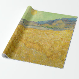 Papel De Presente Vincent van Gogh - Wheatfield com um Receptor