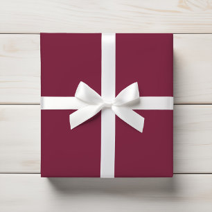 Papel De Presente Vinho Borgonha Profundo e Rico Sólido