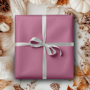 Papel De Presente Vinho Rubi Cor Sólida   Clássico   Elegante