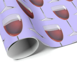 Papel De Presente vinho tinto em roxo