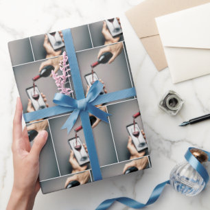 Papel De Presente Vinho Vermelho Indo para um Smartphone