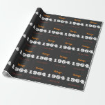 Papel De Presente Vintage 1964 edição limitada 60th Birthday Gift<br><div class="desc">Vintage 1964 year limited edition 60th Birthday Gift</div>