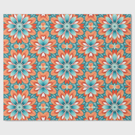 Papel De Presente Vintage 70s Estilo de Hippie Retroativo Boho de En