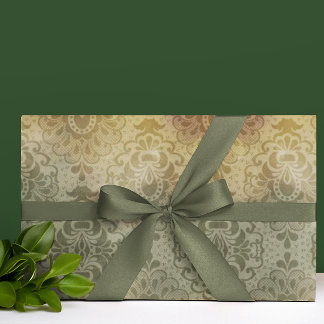 Papel De Presente Vintage Antique Damask All Occasion