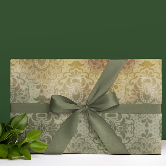 Papel De Presente Vintage Antique Damask All Occasion  (So elegant!)