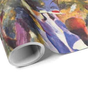 Papel De Presente Vintage August Macke Girl No Campo