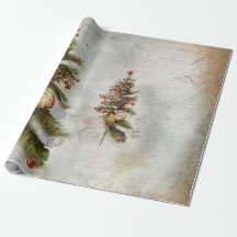 Vintage Candy, folhas e ornamentos Natal