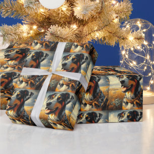 Papel De Presente Vintage Catahoula Leopard Dog Painting