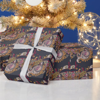 Papel De Presente Vintage Charm