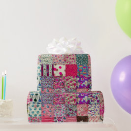 Papel De Presente Vintage Chic Quilt