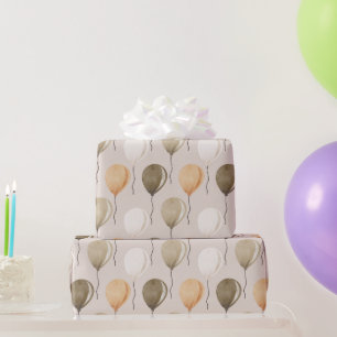 Papel De Presente Vintage Chilhood Balloons Wrappaper