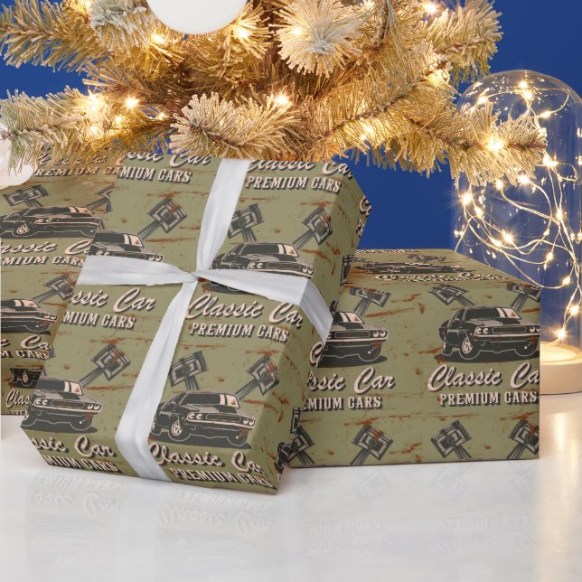 Papel De Presente Vintage Clássica (Feriados)