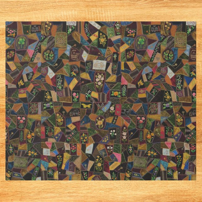 Papel De Presente Vintage Crazy Quilt (Criador carregado)