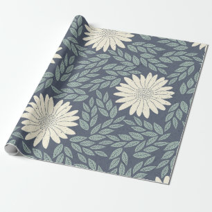 Papel De Presente Vintage Daisy Bloom Wrappaper