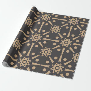 Papel De Presente Vintage damask - tela de fundo do padrão retrô sem