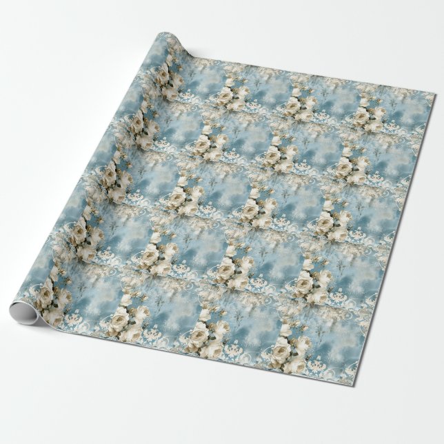 Papel De Presente Vintage Dark Gothic (Desenrolado)