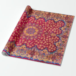 Papel De Presente Vintage Decorative Persian Floral Carpet