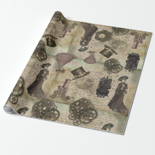 Papel De Presente Vintage decoupage Grunge, vitoriano,