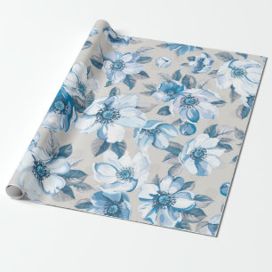 Papel De Presente Vintage elegance padrão sem falhas com florescime