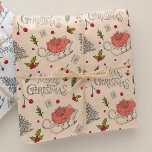Papel De Presente Vintage Felry Christmas<br><div class="desc">Elevem seu estilo de feriado com nosso Vintage Felry Christmas Wrapping Paper, perfeito para inspirar ideias de natal. Esse charmoso papel de embrulho de natal combina designs clássicos com talo moderno, ideal para o único presente de natal. Quer você esteja procurando por natal embrulhando ideias de papel ou embrulhando ideias...</div>