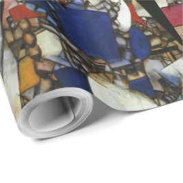 Papel De Presente Vintage Fernand Leger Woman em Azul
