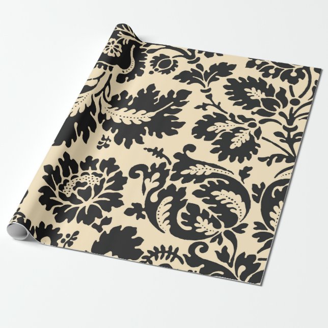Papel De Presente Vintage Floral (Desenrolado)