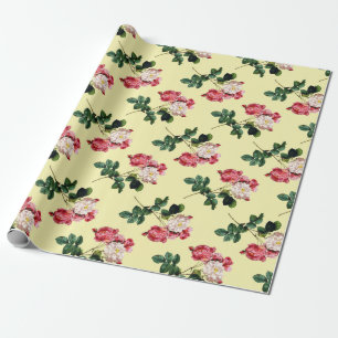 Papel De Presente Vintage Floral