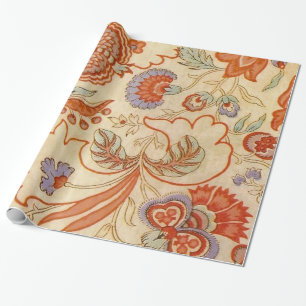 Papel De Presente Vintage floral paisley chintz