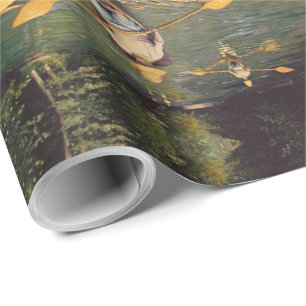 Papel De Presente Vintage Gustave Caillebotte Skiffs no Yerres W