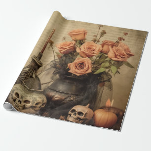 Papel De Presente Vintage Halloween Witchcraft (4)