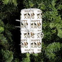 Vintage Happy Xmas Gatinho Gatinho Feliz Natal