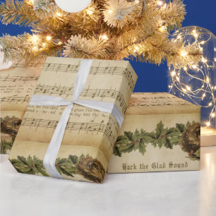 Papel De Presente Vintage Hark, o Carol de Natal Feliz