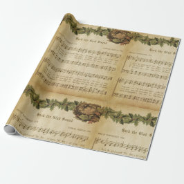 Papel De Presente Vintage Hark, o Carol de Natal Feliz