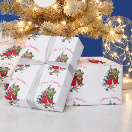 Papel De Presente Vintage Lady 1950 Natal