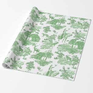 Papel De Presente Vintage Lady em Horseback com Falcão em Woodland